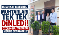Ortahisar Belediyesi muhtarları tek tek dinledi! Özçilingir: Talepleri yerine getiriyoruz