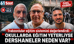 Trabzonlular eğitim sistemini değerlendirdi: “Okullarda eğitim yeterliyse dershaneler neden var?”