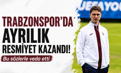 Trabzonspor'da ayrılık resmiyet kazandı! Bu sözlerle veda etti