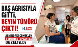 Baş Ağrısıyla Gitti, Beyin Tümörü Çıktı! Alnındaki Çöküklük 3 Boyutlu İmplantla Düzeltildi
