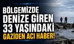 Bölgemizde denize giren 33 yaşındaki gaziden acı haber!