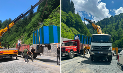 Ayder Yaylası yolundaki izinsiz yapılar kaldırıldı
