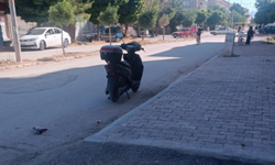 Devrilen elektrikli bisikletin sürücüsü yaralandı