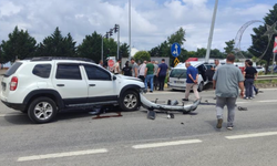 Giresun'da iki otomobilin çarpışması sonucu 1'i çocuk 5 kişi yaralandı