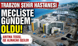 Trabzon Şehir Hastanesi mecliste gündem oldu! Arıtma Tesisi, işe alınacak işçiler