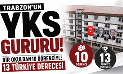 Trabzon’un YKS gururu! Bir okuldan 10 öğrenciyle 13 Türkiye derecesi