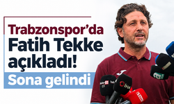 Trabzonspor’da Fatih Tekke açıkladı! Sona gelindi