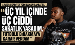 Saviolo kariyer yolculuğunu anlattı... “Üç yıl içinde üç ciddi sakatlık yaşadım, futbolu bırakmaya karar verdim”