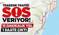 Trabzon trafiği SOS veriyor! 15 dakikalık yol 1 saate çıktı