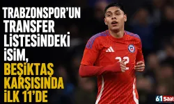 Trabzonspor’un transfer listesindeki isim, Beşiktaş karşısında ilk 11’de