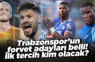 Trabzonspor'un forvet adayları belli oldu! İlk tercih kim olacak?