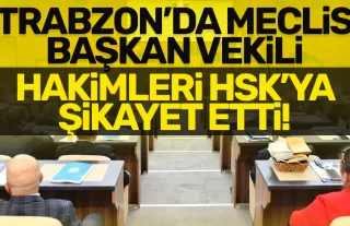 Trabzon'da meclis başkan vekili, hakimleri HSK'ya şikayet etti!