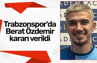 Trabzonspor'da Berat Özdemir kararı verildi