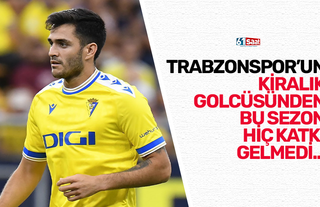 Trabzonspor'un kiralık golcüsünden bu sezon hiç katkı gelmedi...