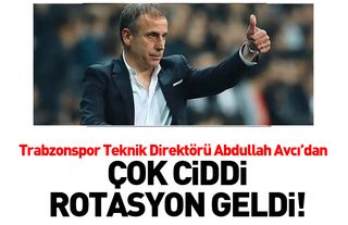 Trabzonspor'da Abdullah Avcı'dan ciddi rotasyon geldi