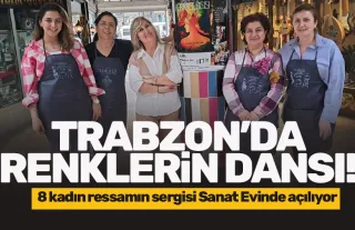 Trabzon'da kadın sanatçılardan, Renklerin Dansı sergisi