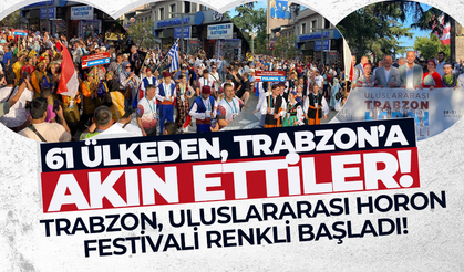 Trabzon Uluslararası Horon Festivali Kortej Yürüyüşü!