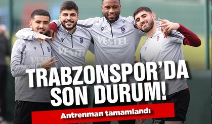 Trabzonspor'da Ümraniyespor hazırlıkları devam ediyor.