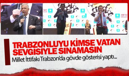 Meral Akşener Trabzon'da miting düzenledi! 'Projeleri biz yapacağız'