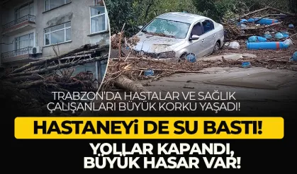 Trabzon'a 24 saatte 160 kg yağış düştü!