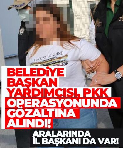 Başkan yardımcısı PKK operasyonunda gözaltına alındı!