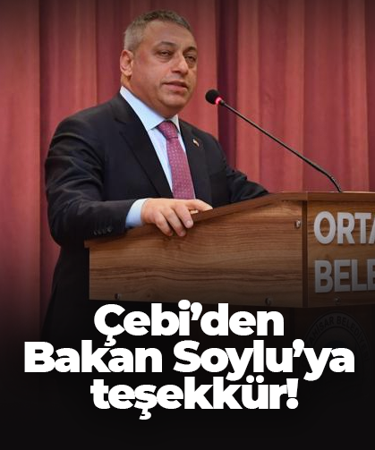 AK Parti Ortahisar İlçe Başkanı Selahaddin Çebi’den Bakan Soylu'ya teşekkür!