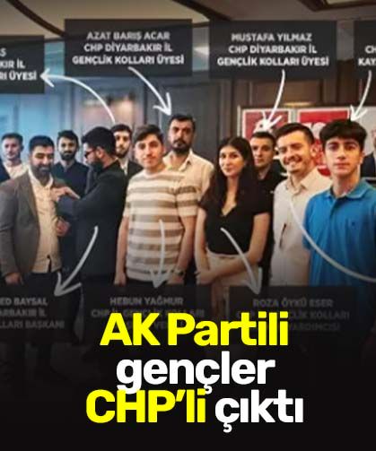 AK Partili gençler CHP'li çıktı