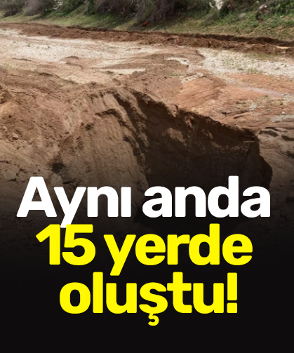Konya'da eş zamanlı 15 obruk oluştu: 10 metre derinliğinde