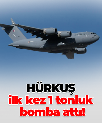HÜRKUŞ  ilk kez 1 tonluk  bomba attı!