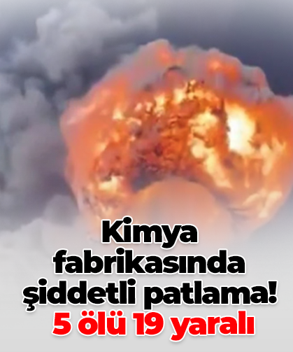 Kimya fabrikasında şiddetli patlama! 5 ölü 19 yaralı