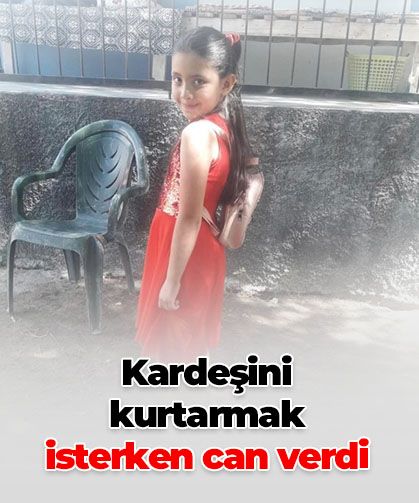 Kardeşini kurtarmak isterken can verdi
