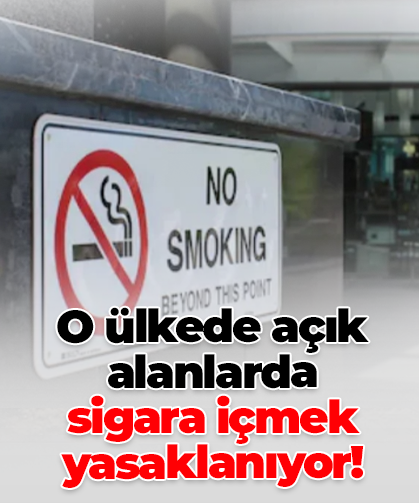 O ülkede açık alanlarda  sigara içmek yasaklanıyor!