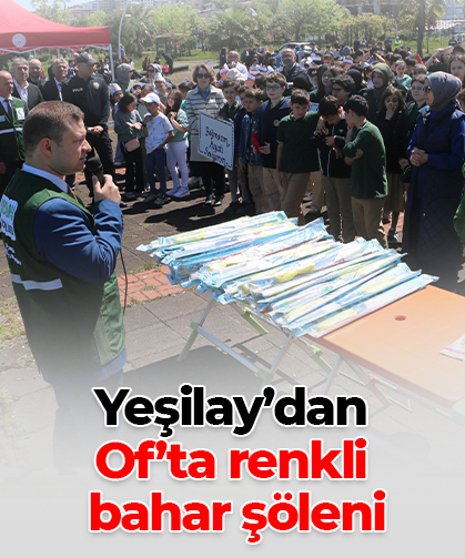 Yeşilay’dan  Of’ta renkli  bahar şöleni