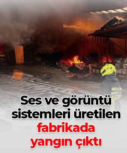 Ses ve görüntü sistemleri üretilen fabrikada yangın çıktı