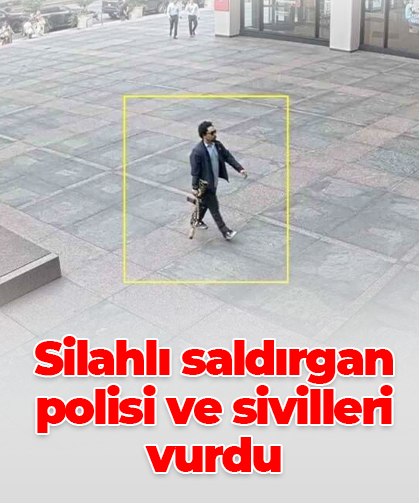 Silahlı saldırgan polisi ve sivilleri vurdu
