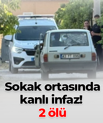 Konya'da sokak ortasında düzenlenen silahlı saldırı sonucu 2 kişi hayatını kaybetti.
