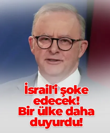 İsrail'i şoke edecek! Bir ülke daha duyurdu!