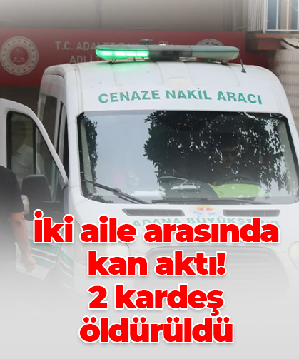 İki aile arasında kan aktı! 2 kardeş öldürüldü