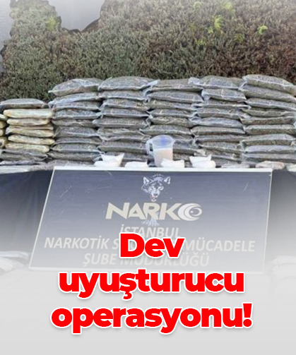 Dev  uyuşturucu operasyonu!