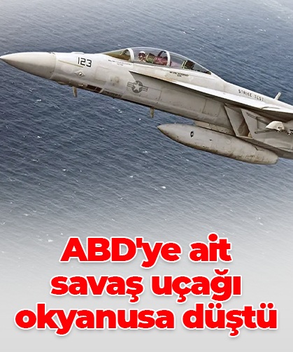 ABD'ye ait savaş uçağı okyanusa düştü