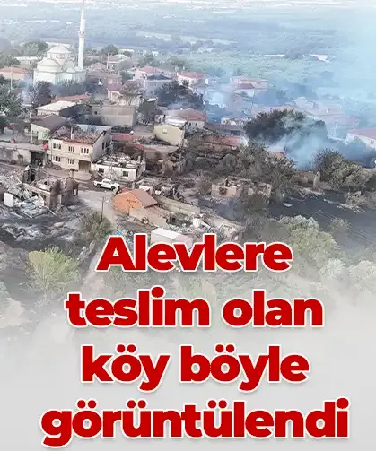 Alevlere teslim olan köy böyle görüntülendi