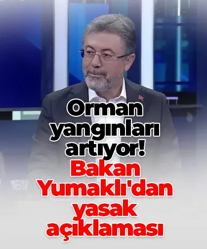 Orman yangınları artıyor! Bakan Yumaklı'dan yasak açıklaması