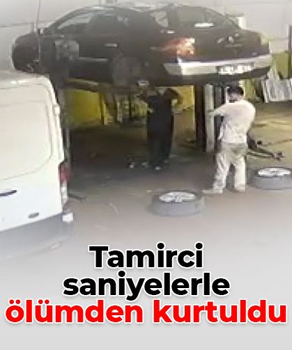 İstanbul’da tamirci ölümden döndü: Araç liftinden düştü