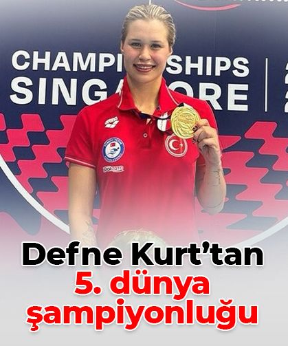 Defne Kurt’tan 5. dünya şampiyonluğu!