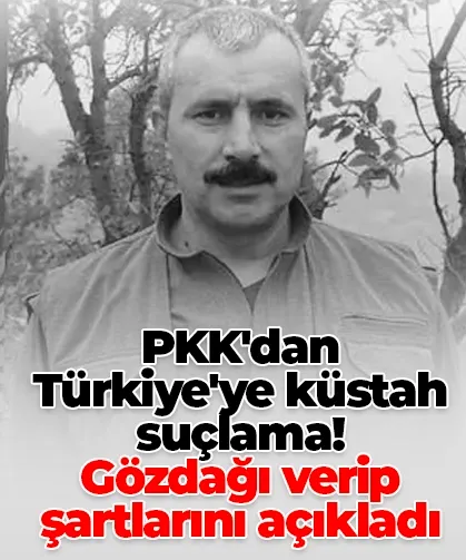 PKK'dan Türkiye'ye küstah suçlama! Gözdağı verip şartlarını açıkladı