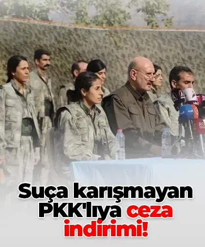 Suça karışmayan PKK'lıya ceza indirimi!