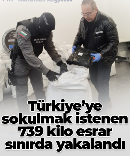 Türkiye’ye sokulmak istenen 739 kilo esrar sınırda yakalandı