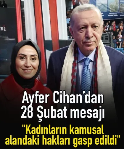Trabzon'da Ayfer Cihan’dan 28 Şubat mesajı: "Millet iradesine post-modern müdahale"