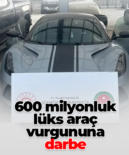 600 milyonluk lüks araç vurgununa darbe
