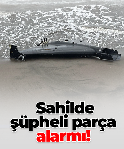 Sahilde  şüpheli parça alarmı!